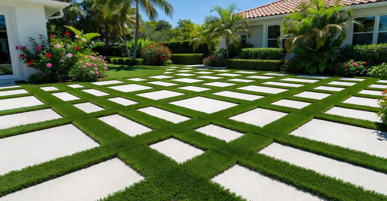 artificial grass driveway