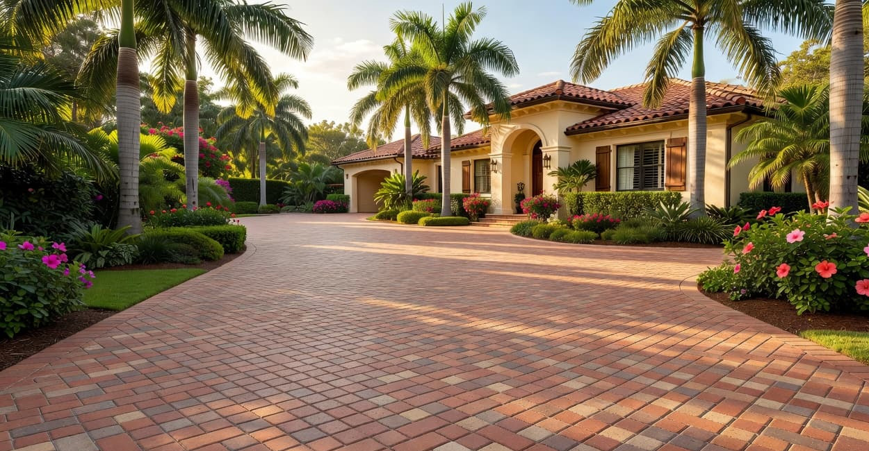 brick driveway installation