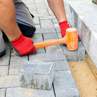 brick paver installation